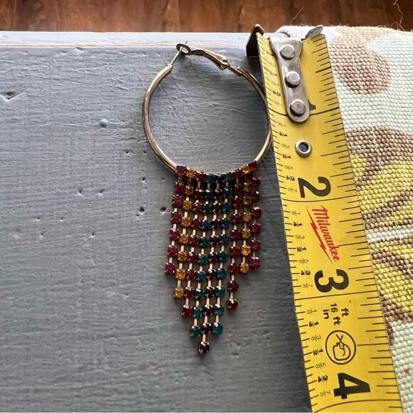 Gold Tone Hoop Earrings - Picture 6 of 7